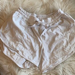 White Lululemon Athletic Shorts